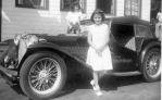 1948 Elizabeth Collins with Phillip Morris car
